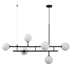 Lampa wisząca  DUO czarna 100 cm DN1507 black