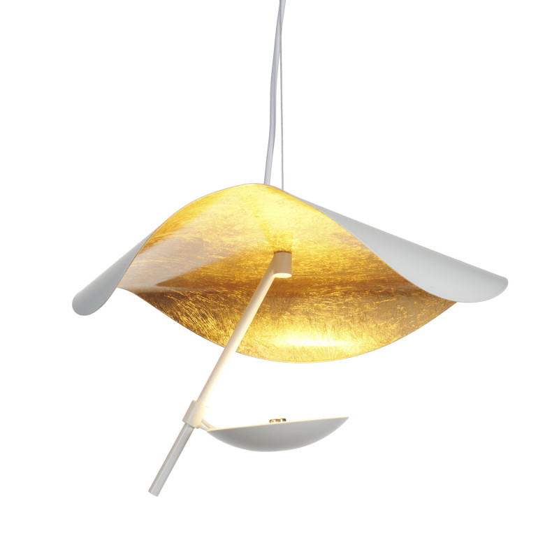 Lampa wisząca  LED biało złota 40 cm ST-8821P-40 WHITE