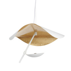 Lampa wisząca  LED biało złota 40 cm ST-8821P-40 WHITE