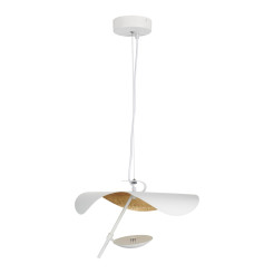 Lampa wisząca  LED biało złota 40 cm ST-8821P-40 WHITE
