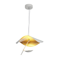 Lampa wisząca  LED biało złota 40 cm ST-8821P-40 WHITE