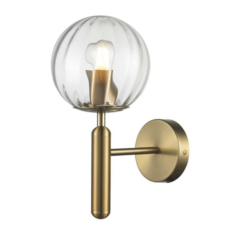 Lampa ścienna  złota 15 cm F070 transparent