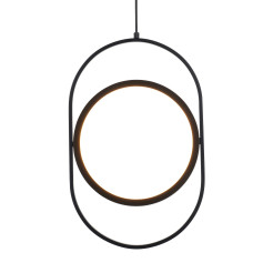Lampa wisząca ELIPSE M LED czarna 45 cm 60217A-M