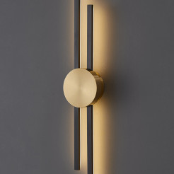 Lampa ścienna  LED czarna 122 cm ST-B3327-L