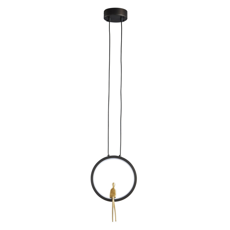 Lampa wisząca  led czarno złota 27 cm ST-D7774 black