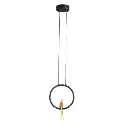 Lampa wisząca  led czarno złota 27 cm ST-D7774 black