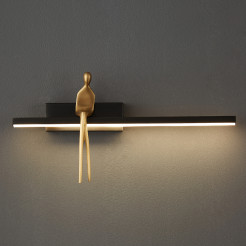 Lampa ścienna led  czarna 31 cm ST-B3578 black