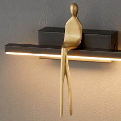 Lampa ścienna led  czarna 31 cm ST-B3578 black