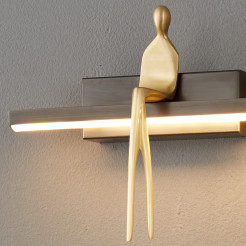 Lampa ścienna led  czarna 31 cm ST-B3578 black