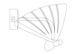 Lampa ścienna BEE LED złota 18 cm ST-W0612-1S