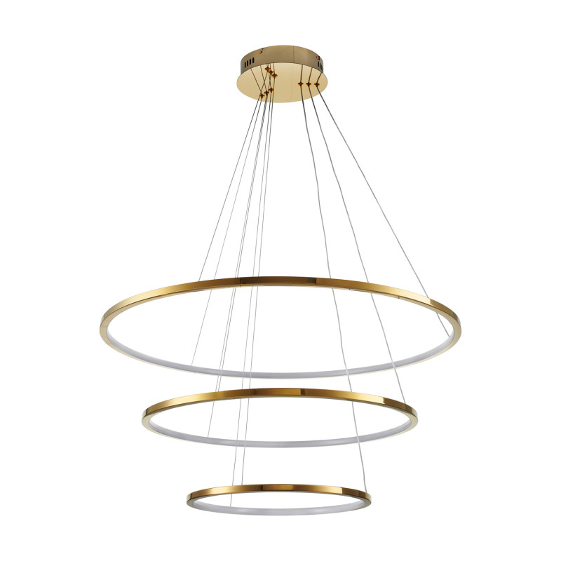 Lampa wisząca  40+60+80 LED złoty 40 cm + 60 cm + 80 cm ST-10112P-3