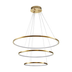 Lampa wisząca  40+60+80 LED złoty 40 cm + 60 cm + 80 cm ST-10112P-3