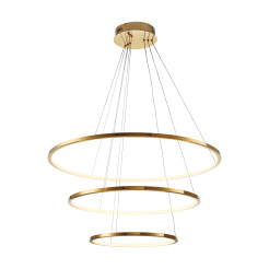 Lampa wisząca  40+60+80 LED złoty 40 cm + 60 cm + 80 cm ST-10112P-3