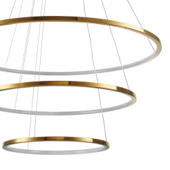 Lampa wisząca  40+60+80 LED złoty 40 cm + 60 cm + 80 cm ST-10112P-3