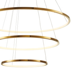 Lampa wisząca  40+60+80 LED złoty 40 cm + 60 cm + 80 cm ST-10112P-3