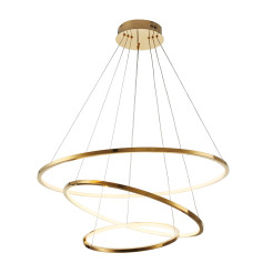 Lampa wisząca  40+60+80 LED złoty 40 cm + 60 cm + 80 cm ST-10112P-3