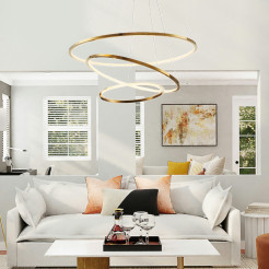 Lampa wisząca  40+60+80 LED złoty 40 cm + 60 cm + 80 cm ST-10112P-3