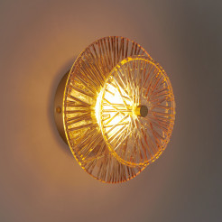 Lampa ścienna  LED bursztynowa 20 cm ST-3315-2 copper