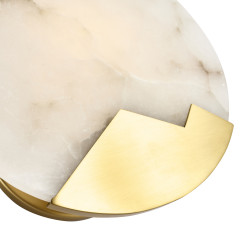 Lampa ścienna  biały marmur i mosiądz 20cm ST-3961
