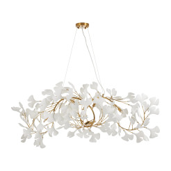 Lampa wisząca  WAVE złoto biała 125 cm XY080P-120