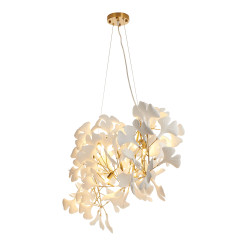 Lampa wisząca  WAVE złoto biała 125 cm XY080P-120