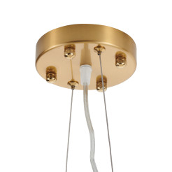 Lampa wisząca  WAVE złoto biała 125 cm XY080P-120