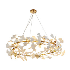 Lampa wisząca  złoto biała 100 cm XY080P-100