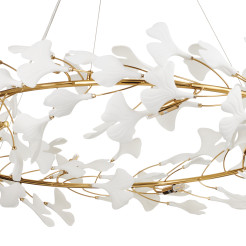 Lampa wisząca  złoto biała 100 cm XY080P-100