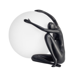 Lampa stołowa WOMAN-1 czarna 47 cm ST-6020-A black
