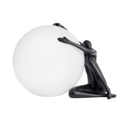 Lampa stołowa WOMAN-1 czarna 47 cm ST-6020-A black