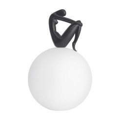 Lampa stołowa WOMAN-2 czarna 35 cm ST-6020-B black
