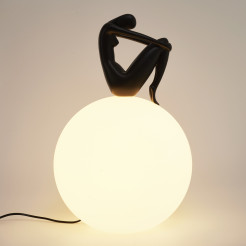 Lampa stołowa WOMAN-2 czarna 35 cm ST-6020-B black
