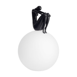 Lampa stołowa WOMAN-2 czarna 35 cm ST-6020-B black