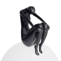 Lampa stołowa WOMAN-2 czarna 35 cm ST-6020-B black