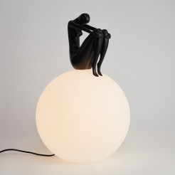 Lampa stołowa WOMAN-2 czarna 35 cm ST-6020-B black