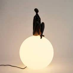 Lampa stołowa WOMAN-3 czarna 35 cm ST-6020-C black