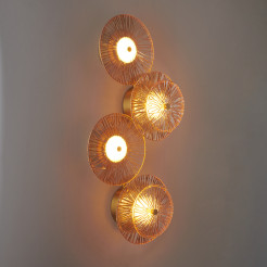 Lampa ścienna -4 LED bursztynowa 32 cm ST-3315-4 copper