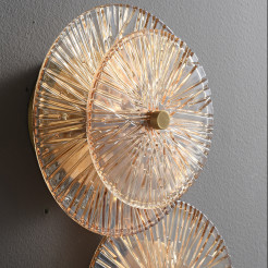 Lampa ścienna -4 LED bursztynowa 32 cm ST-3315-4 copper