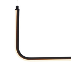Lampa wisząca -1 LED czarna 80 cm MP0095-L80