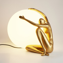 Lampa stołowa WOMAN-1 złota 47 cm ST-6022-A gold
