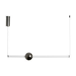 Lampa wisząca  LED 93 cm czarna ST-1688L-BK