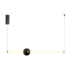Lampa wisząca  LED 93 cm czarna ST-1688L-BK