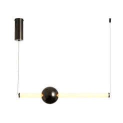 Lampa wisząca  LED 63 cm czarna ST-1688S-BK