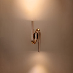 Lampa ścienna MYK LED miedziana 40 cm DB4062