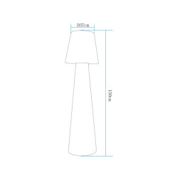 Lampa ogrodowa stojąca GARDENA L LED RGBW 16 kolorów 150 cm ES-DC006