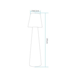 Lampa ogrodowa stojąca GARDENA XL LED RGBW 16 kolorów 180 cm ES-DC007