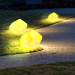 Lampa ogrodowa kamień DIAMOND XL LED RGBW 16 kolorów 60 cm ES-ST016
