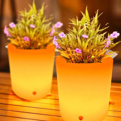 Lampa ogrodowa donica FLOWER POT S LED RGBW 16 kolorów 29 cm ES-FL021