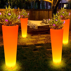 Lampa ogrodowa donica FLOWER POT XL LED RGBW 16 kolorów 115 cm ES-FL024