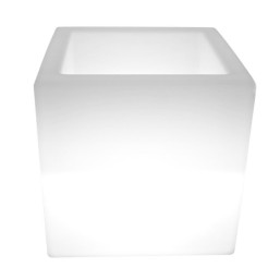 Lampa ogrodowa donica FLOWER CUBE LED RGBW 16 kolorów 40 cm ES-FL008